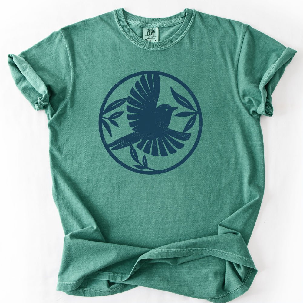 Peace Dove Circle Bird Tshirt