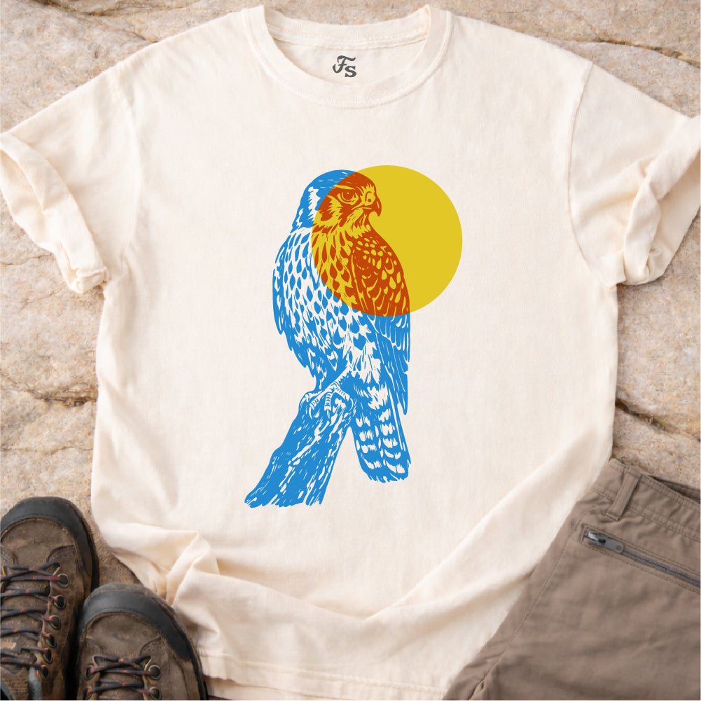 Kestrel Falcon Sun Tshirt