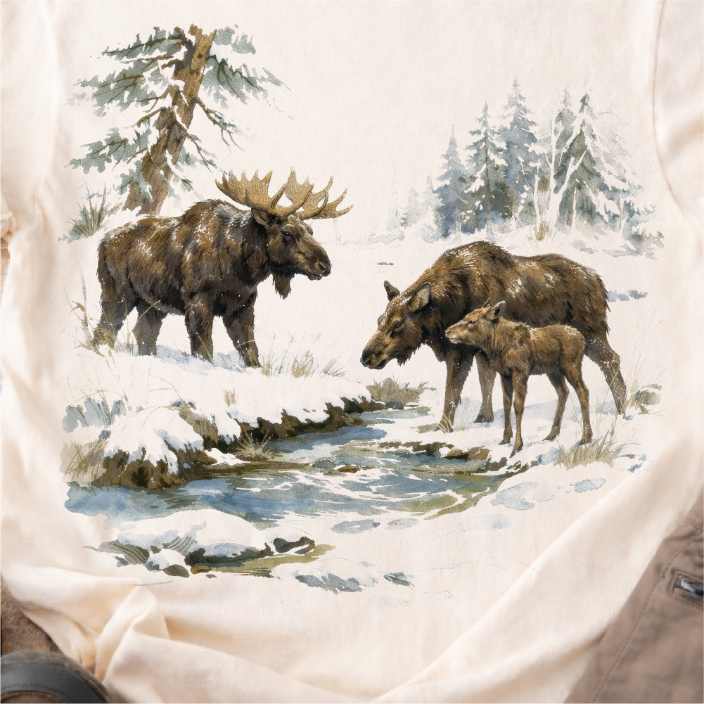 Moose Family Wilderness Tshirt