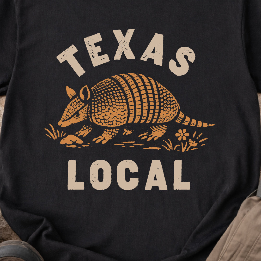 Texas Local Armadillo Tshirt