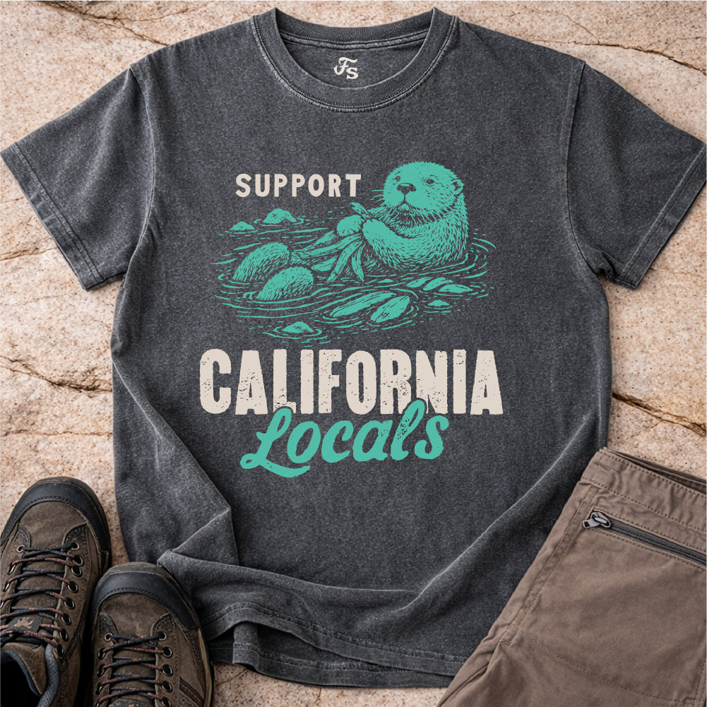 Support California Locals Otter Tshirt