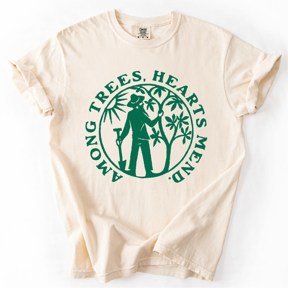 Among Trees Hearts Mend T-shirt