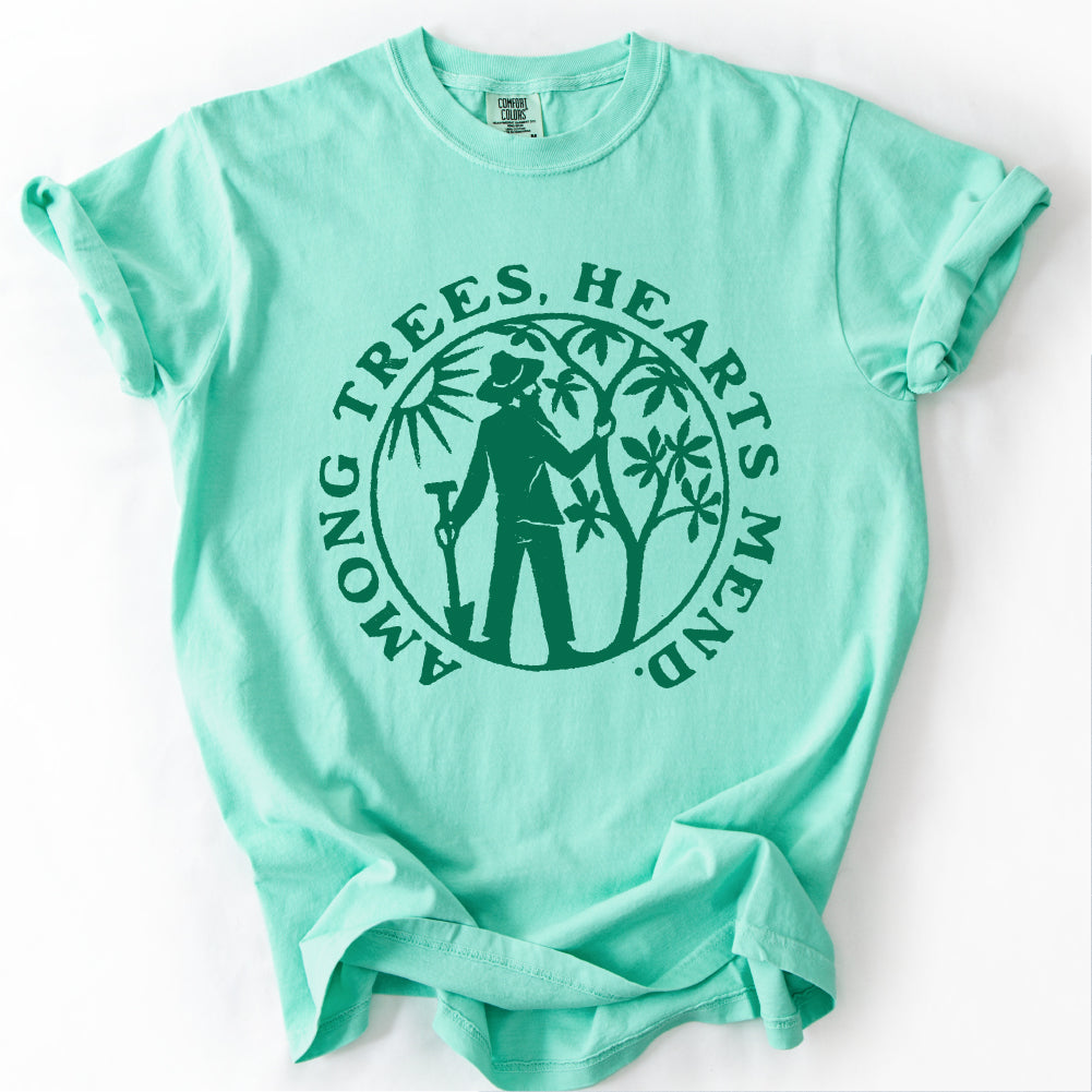 Among Trees Hearts Mend T-shirt