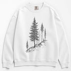 Mountainside Pine Trees Sweater