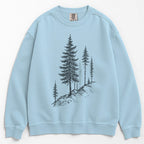 Mountainside Pine Trees Sweater