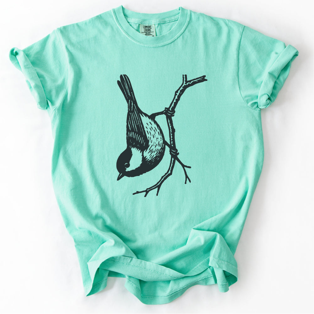 Chickadee T-shirt, Birdwatcher Nature Tee