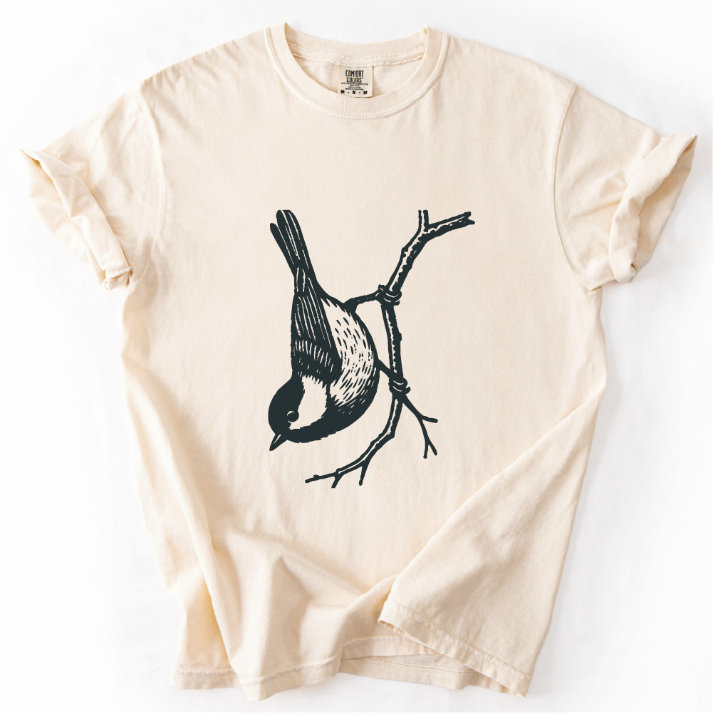 Chickadee T-shirt, Birdwatcher Nature Tee