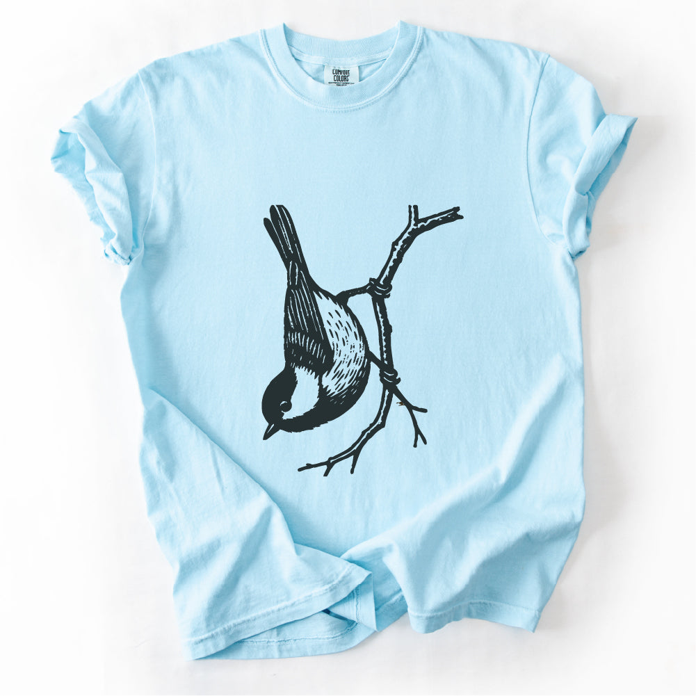 Chickadee T-shirt, Birdwatcher Nature Tee