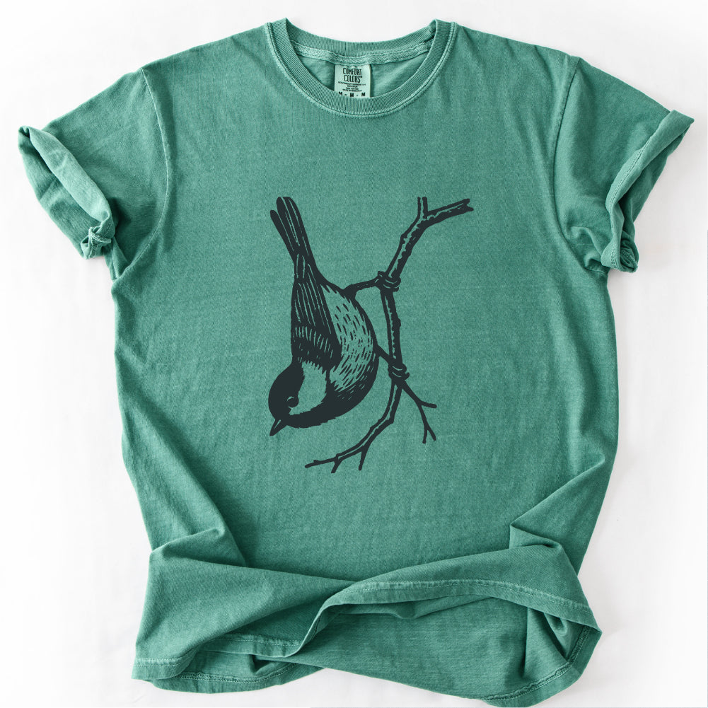 Chickadee T-shirt, Birdwatcher Nature Tee