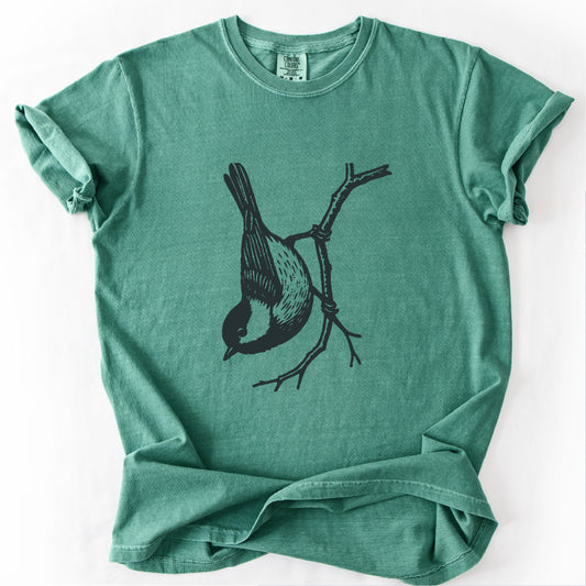 Chickadee T-shirt, Birdwatcher Nature Tee