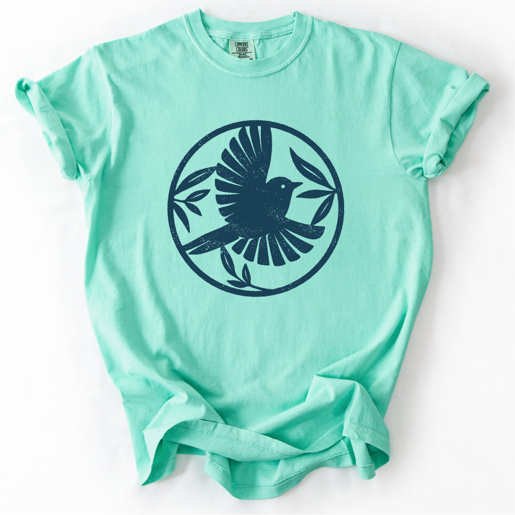 Peace Dove Circle Bird Tshirt