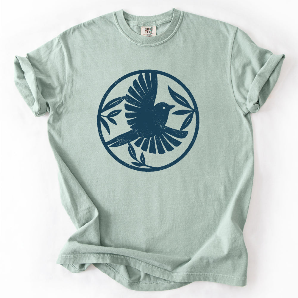 Peace Dove Circle Bird Tshirt