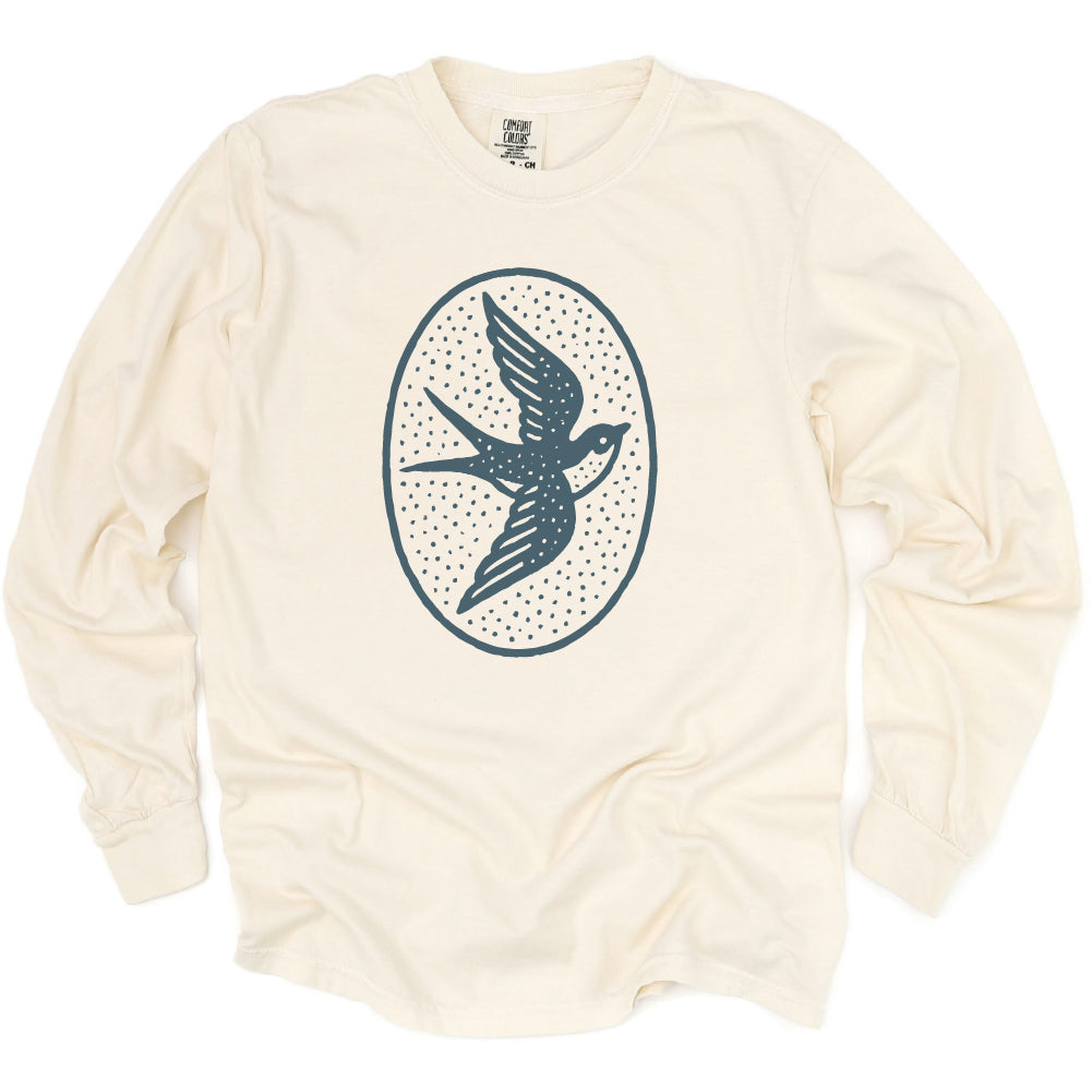 Swallow Bird Long Sleeve Shirt