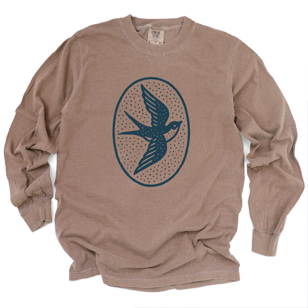Swallow Bird Long Sleeve Shirt