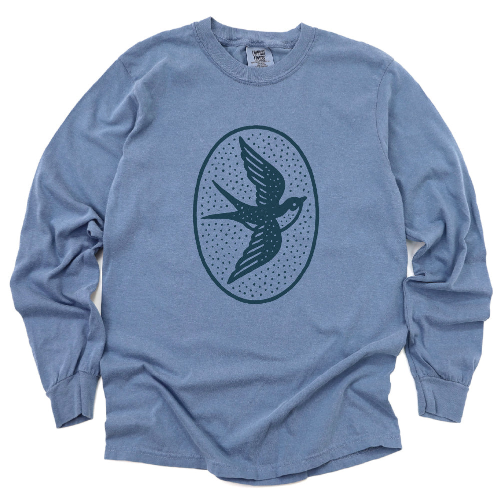 Swallow Bird Long Sleeve Shirt