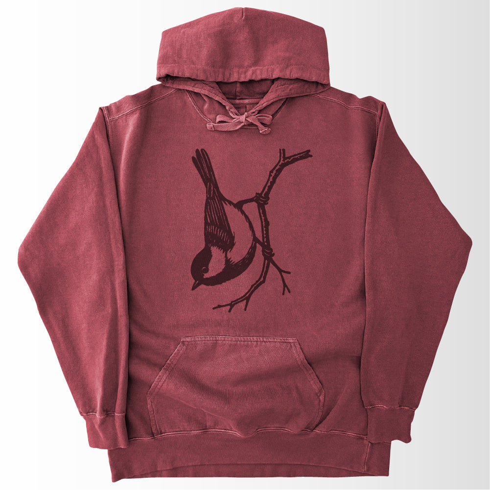 Chickadee on a Branch Hoodie