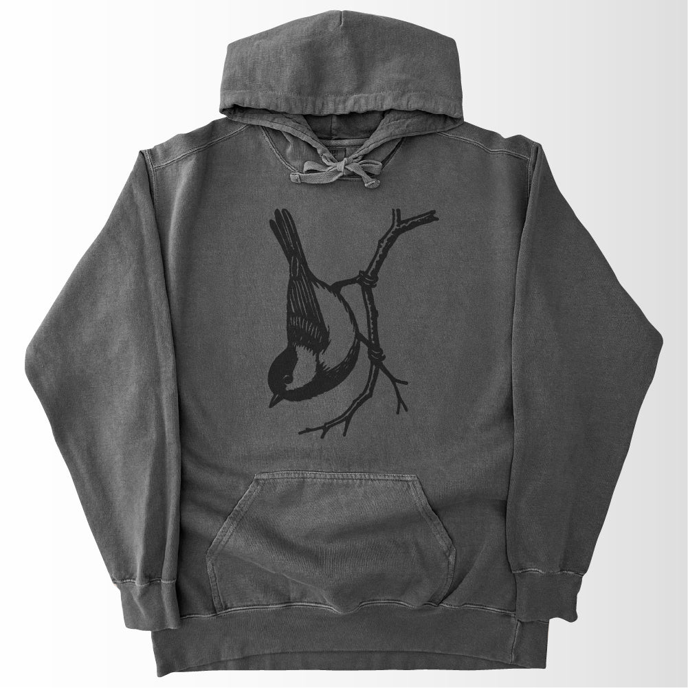 Chickadee on a Branch Hoodie