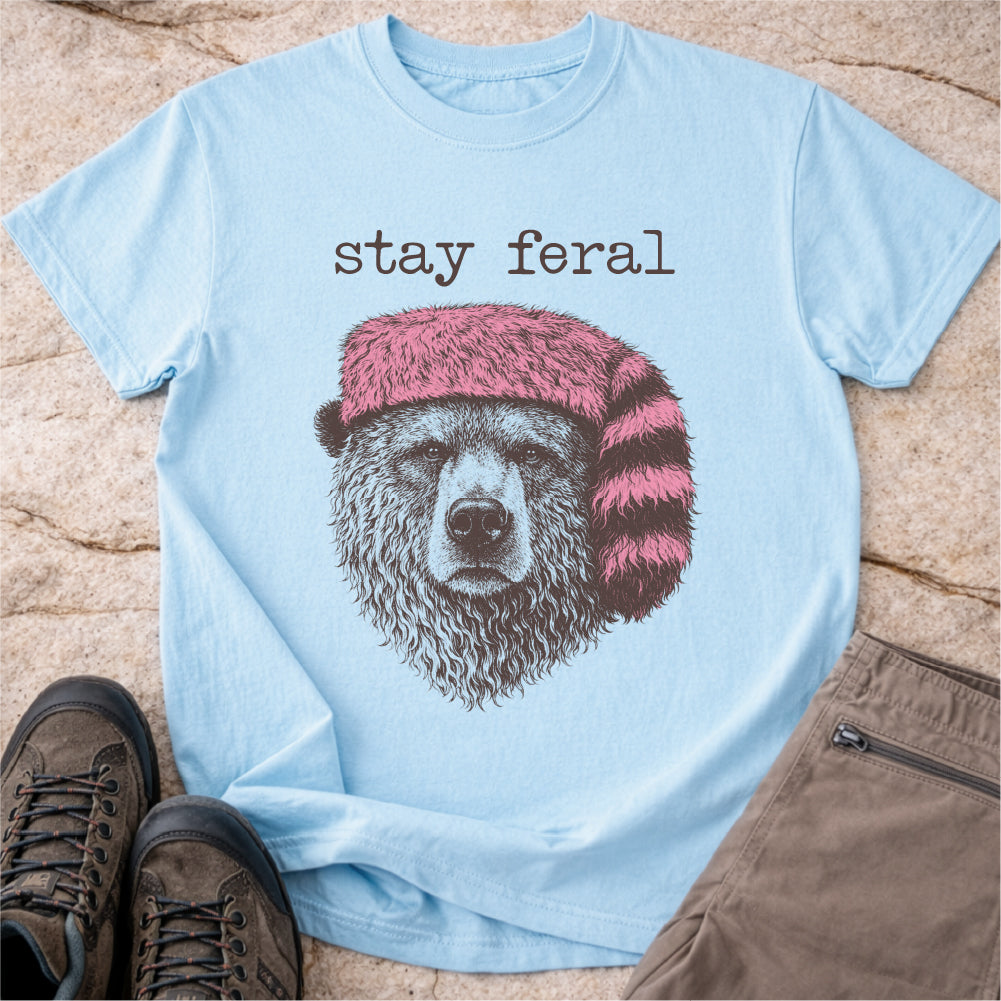 Stay Feral Bear Tshirt