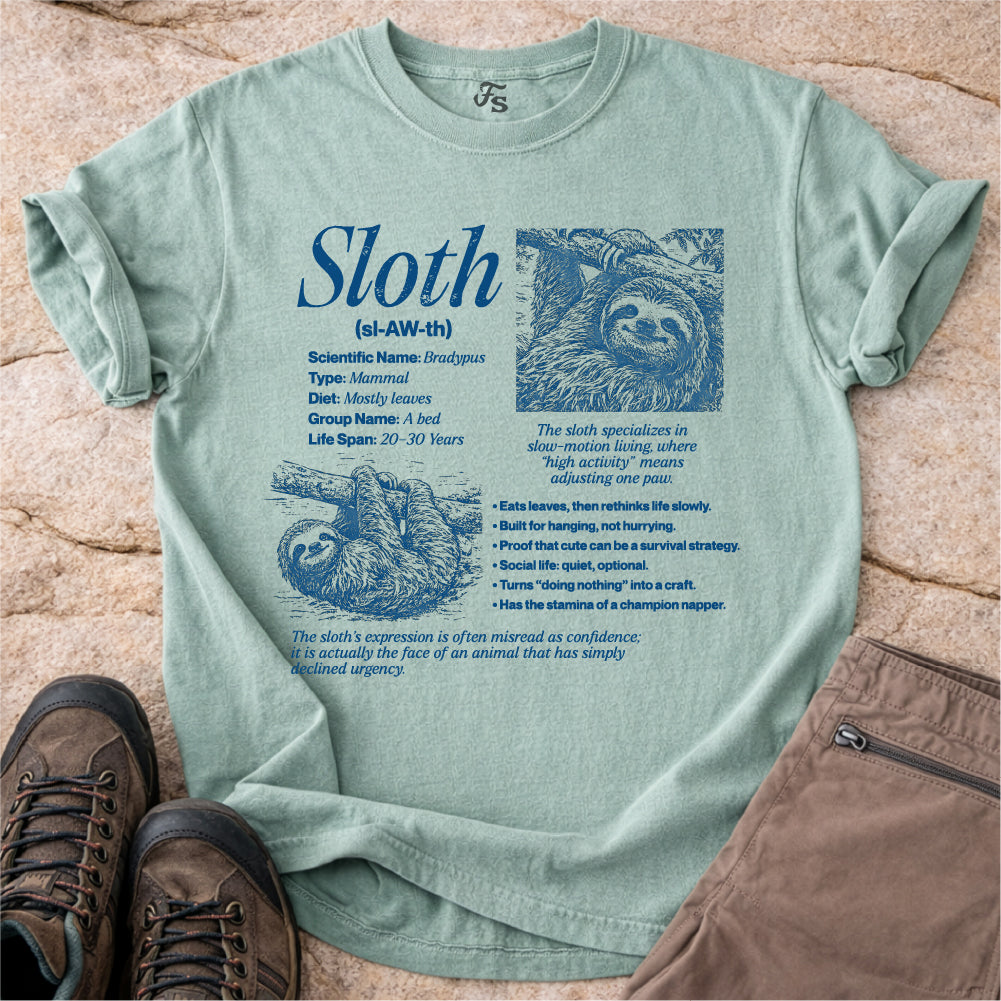 Sloth Definition Tshirt