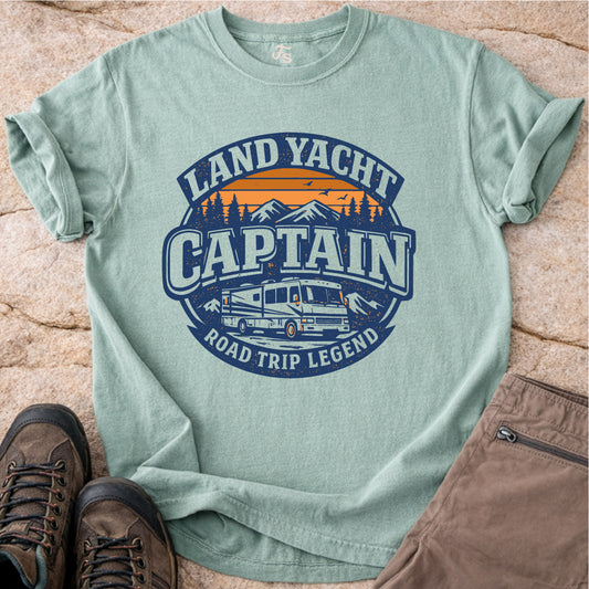 Land Yacht Captain Tshirt