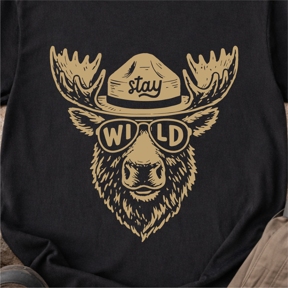 Stay Wild Moose Tshirt