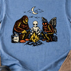 Bigfoot Alien Mothman Campfire Tshirt