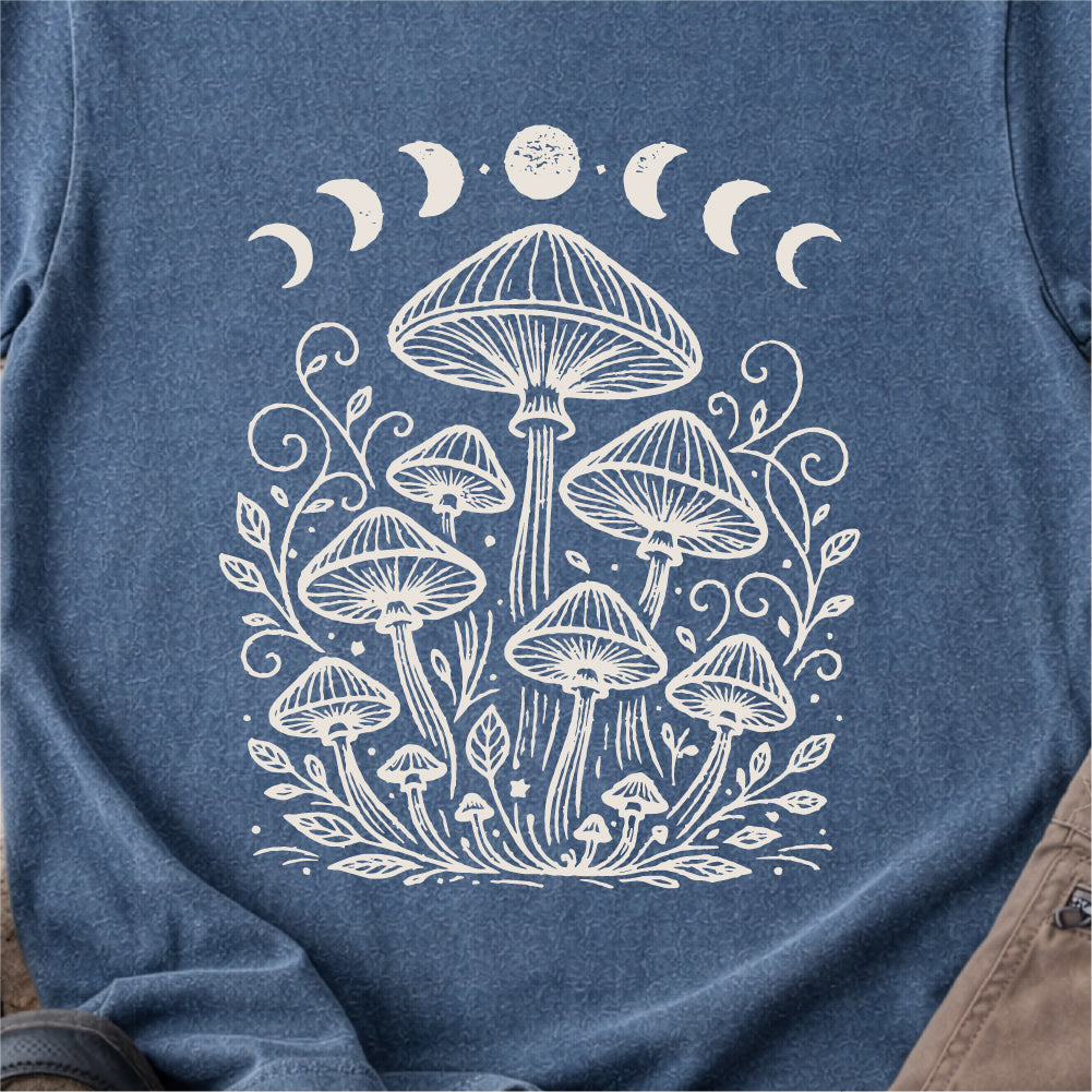 Mushroom Moon Phases Tshirt