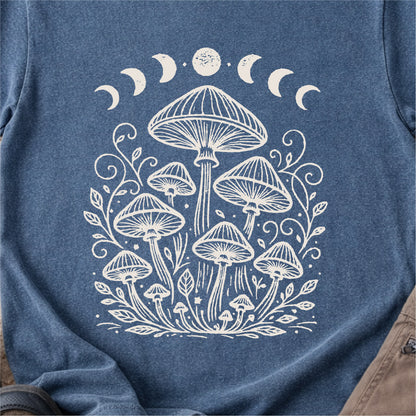Mushroom Moon Phases Tshirt