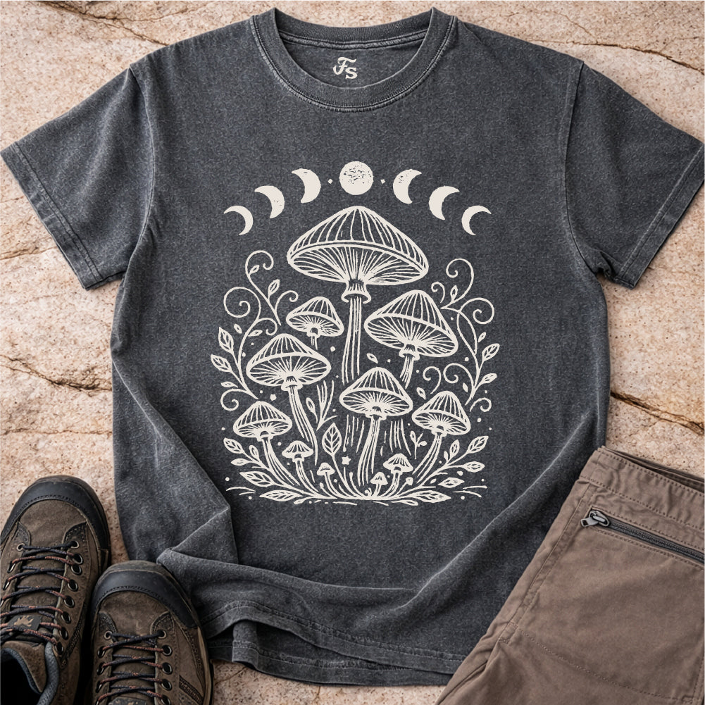 Mushroom Moon Phases Tshirt