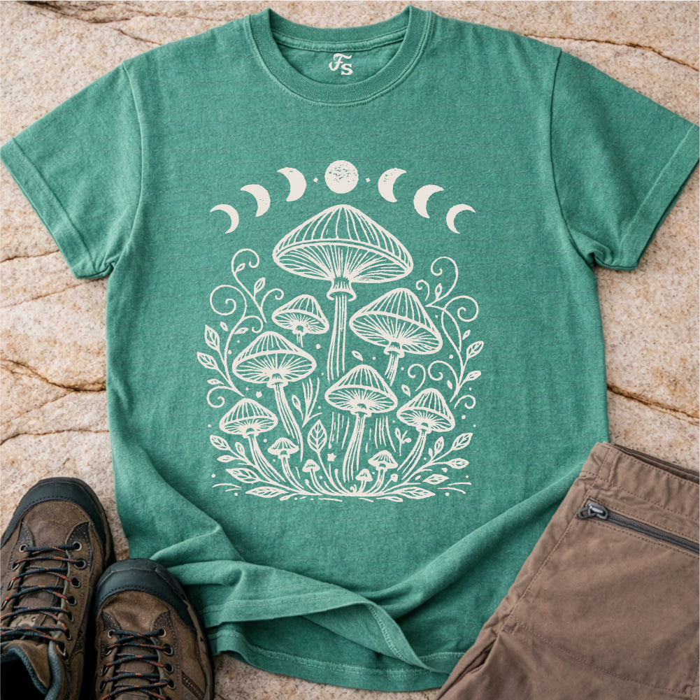 Mushroom Moon Phases Tshirt