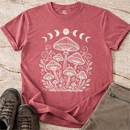 Mushroom Moon Phases Tshirt