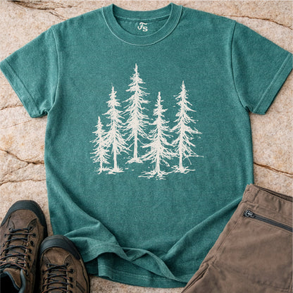 Minimal Pine Trees Tshirt