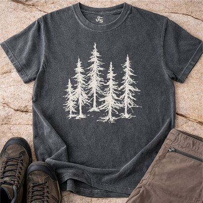 Minimal Pine Trees Tshirt
