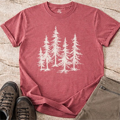 Minimal Pine Trees Tshirt