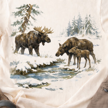 Moose Family Wilderness Tshirt