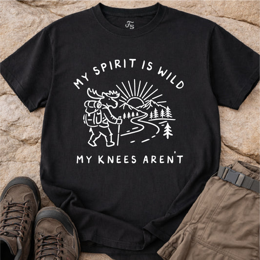 My Spirit Is Wild Moose Tshirt