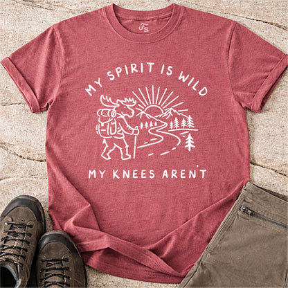 My Spirit Is Wild Moose Tshirt