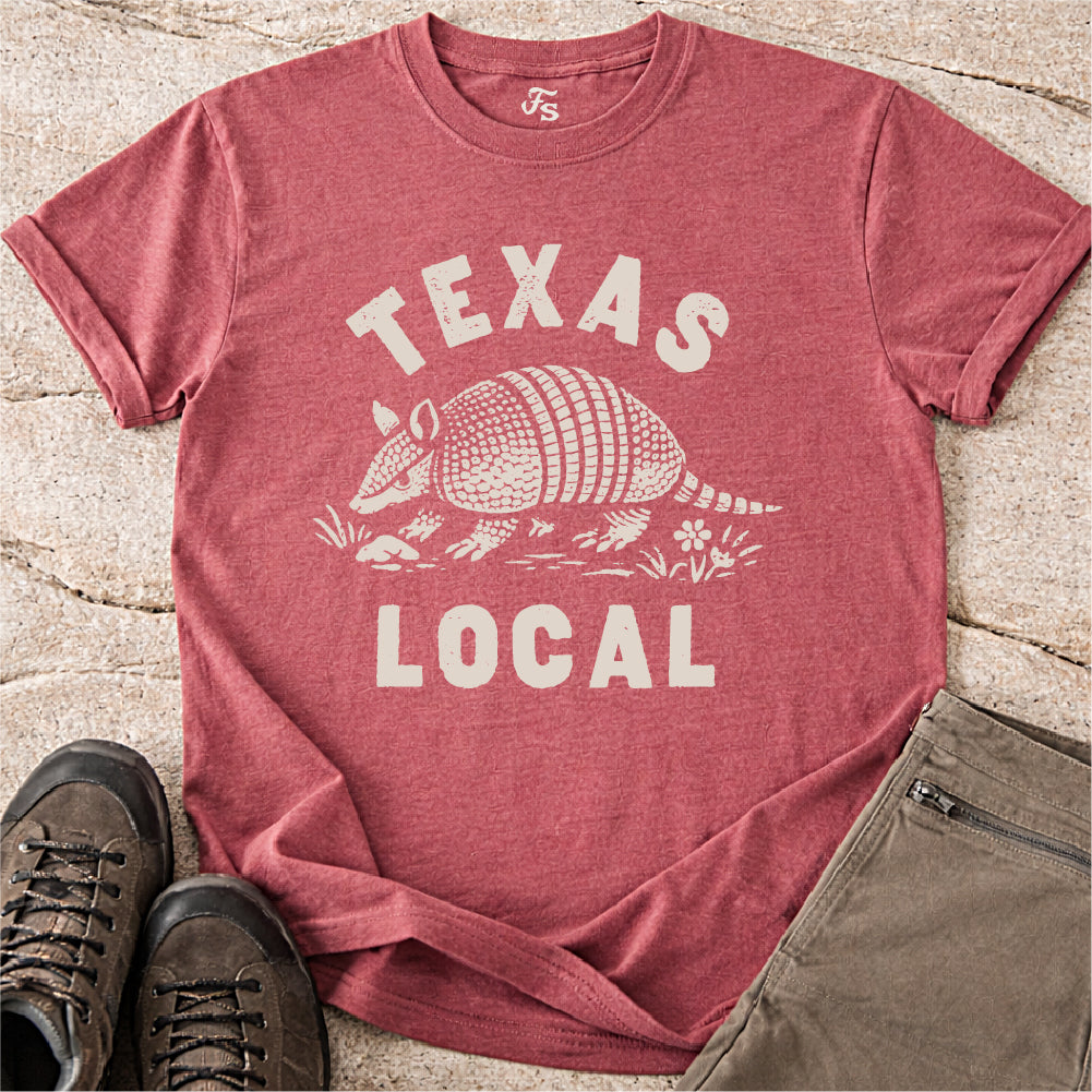Texas Local Armadillo Tshirt