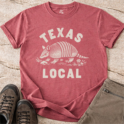 Texas Local Armadillo Tshirt