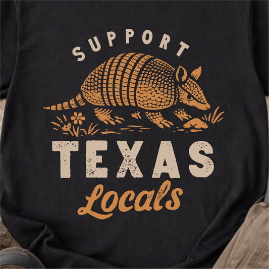 Texas Locals Armadillo Tshirt