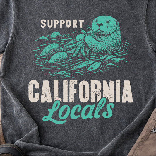 Support California Locals Otter Tshirt