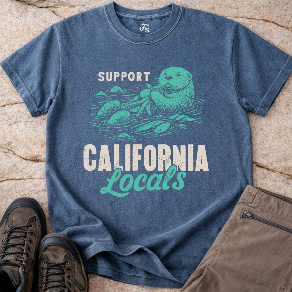 Support California Locals Otter Tshirt