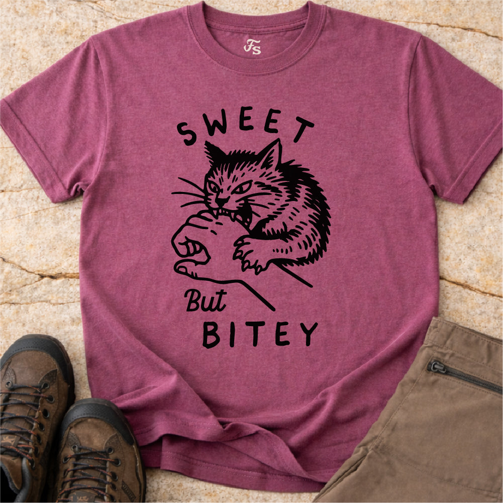 Sweet But Bitey Cat Tshirt