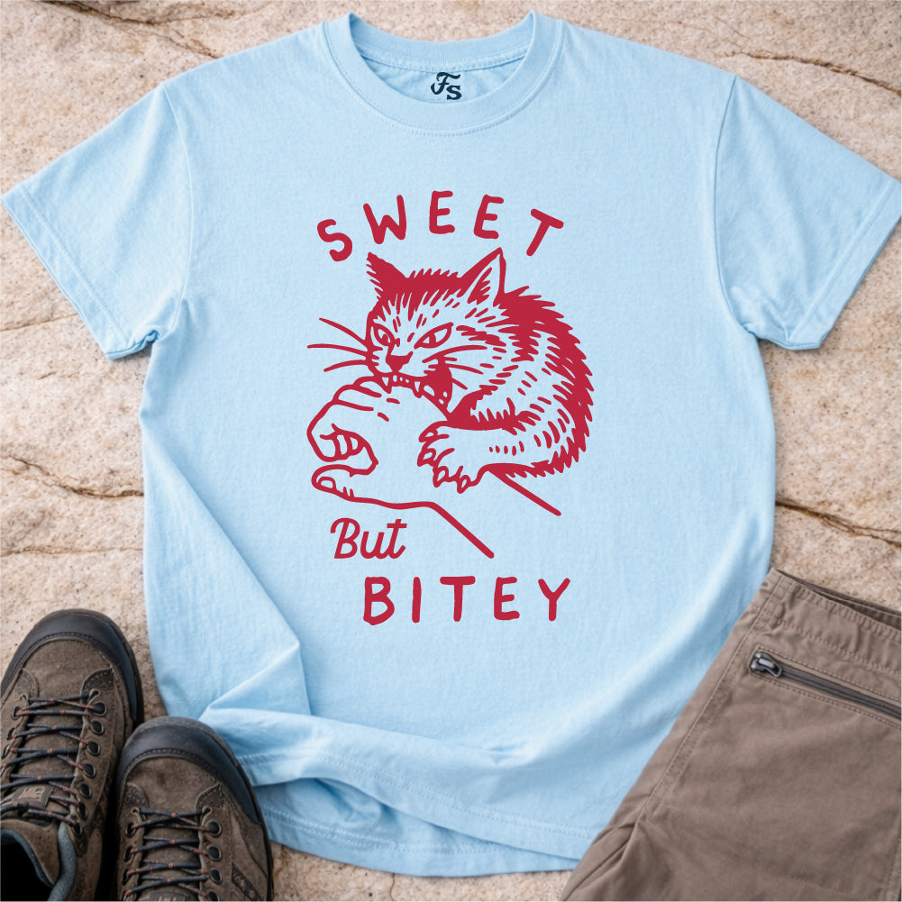 Sweet But Bitey Cat Tshirt