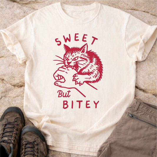 Sweet But Bitey Cat Tshirt
