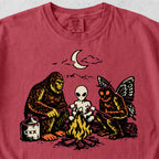 Bigfoot Alien Mothman Campfire Tshirt