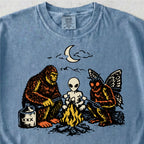 Bigfoot Alien Mothman Campfire Tshirt