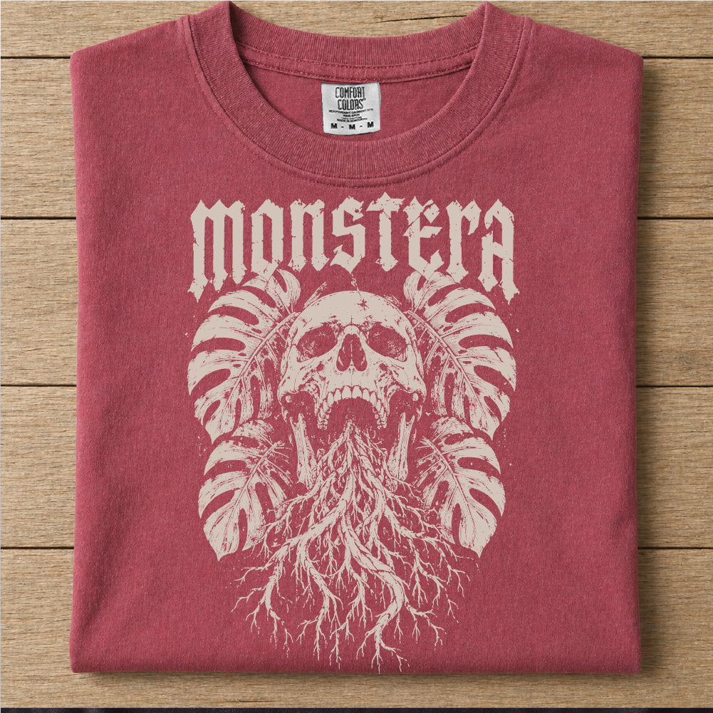 Monstera Skull Tshirt