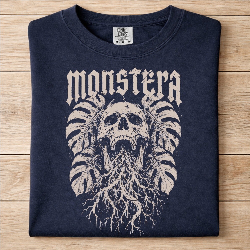 Monstera Skull Tshirt