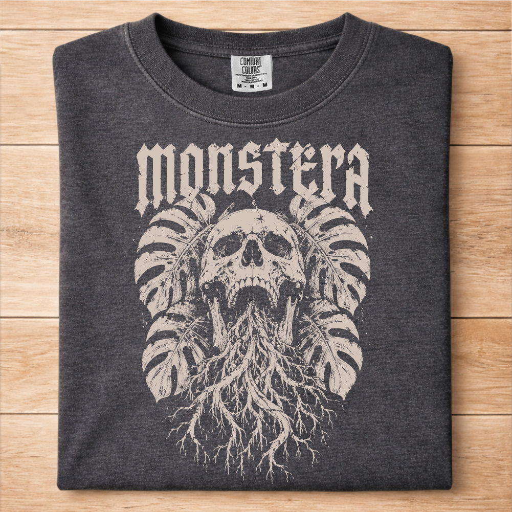 Monstera Skull Tshirt